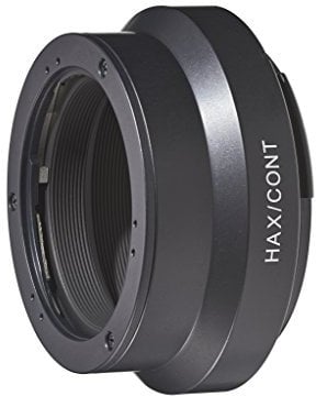 Novoflex Hax/Cont Optical Contax/Yashica Adapterring in Hasselblad X1D schwarz