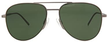 PUMA Herren Pu0160s Sonnenbrille, Ruthenium-Ruthenium-grün, 57