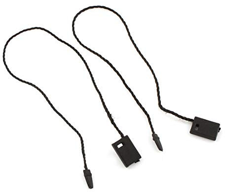 Perlin - 400 Stück Hänge Etikette Etiketten Schwarz Nylonschnur mit Schnappverschluss Pin 17.8cm für Etiketten, Kleidung, Schmuck, Gepäck und für Sicherung Produkte DEK89 x4