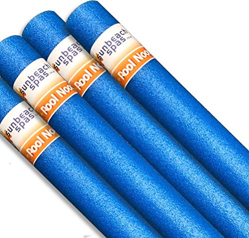 Sunbeach Spas NEW Special Noodle Deal Woggle Logs Swimming Pool Water Sport Lessons Aid Foam Colourful Family Holiday Kids Floats Aerobic Therapy Exercise 1.5m / 150cm - 4x Blue