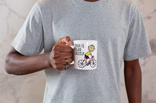 LINFORMAL tazas originales para regalar deportes (CICLISTA CHICO)