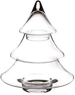 SWEET HOME Biscottiera in Vetro a Forma di Albero di Natale cod.SB02532LU cm 25h diam.18 by Varotto & Co.
