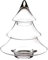 SWEET HOME Biscottiera in Vetro a Forma di Albero di Natale cod.SB02532LU cm 25h diam.18 by Varotto & Co.