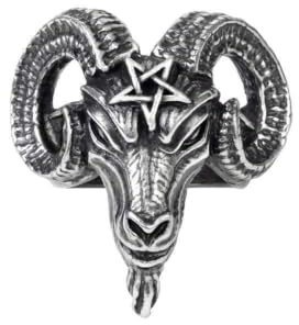 Alchemy Gothic Baphomet Unisex Ring Standard
