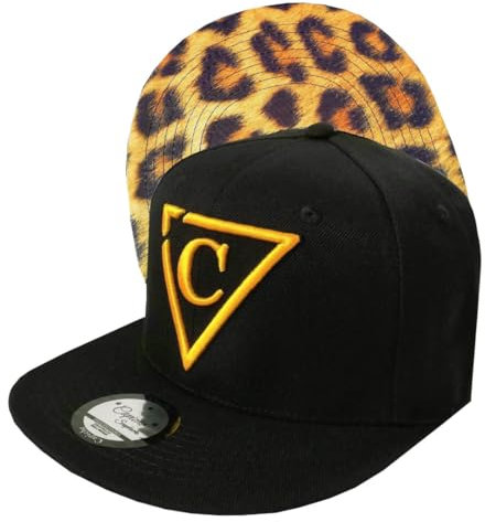 Capiche [99+ VARIATIONEN] Snapback Cap - Kappe - Baseball - Mütze - Herren - Schwarz - Leopard - Muster - Tierfell - [Animal Pattern] The Leopard