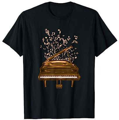 Cadeau Pour Un Musicien Notes De Musique Piano T-Shirt