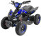 Zorax 36V 1000W Blue 6'' Tyre Battery Powered Kids Mini ATV Quad Bike (Foot Brake - 3 Speeds - LED Light - Forward/Neutral/Reverse - CE Approved - MAX Capacity: 65KGS) Children's Electric Ride on