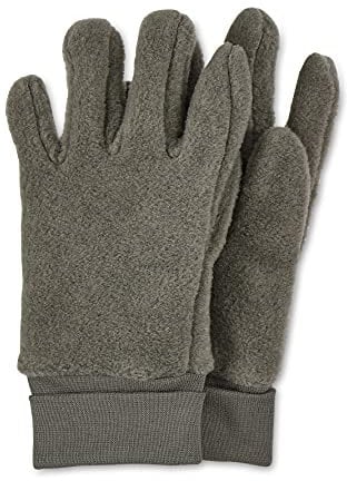 Sterntaler Unisex Kinder Fingerhandschuhe aus Microfleece, mit Elastischem Bündchen, Grün Melange, 8