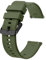 BISONSTRAP Uhrenarmband 22mm, Silikon Uhrenarmbänder mit Schnellverschluss für Männer Frauen (Armee Grün, Schwarze Schnalle)