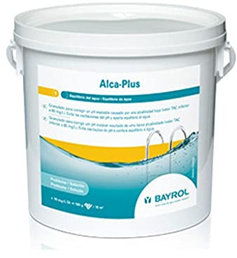 Bayrol Alca-Plus 5 kg zur Erhöhung der Alkalinität im Schwimmbad und Spa - Wasserbehandlung - pH-Regulator - Körnig - 5 kg