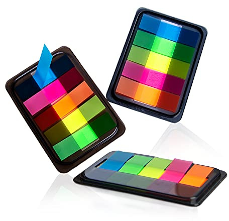 Golcellia 300 Pcs, Transparent Sticky Notes, Page Markers, Sticky Tabs, Label Stickers, Pop Up Index Tabs, Flags Stickers