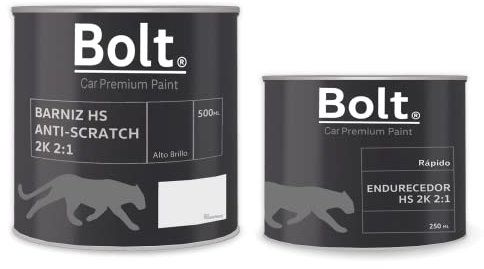 Bolt Spray Premium Paint - KIT BARNIZ + CATALIZADOR HS 2:1 NORMAL 2K BOLT 750 ML