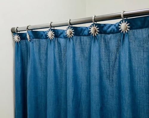 Grand Dicken Ganci per tenda da doccia con anelli e 12 anelli per tende GD831/6772