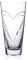 DIAMANTE Heart in Heart hand cut crystal vase with Swarovski crystals - 20cm