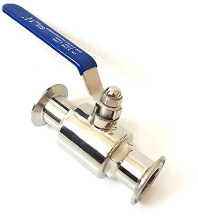 JIYAMI'EN EL Ajustement de 19mm 3 / 4inch Tuyau x 1.5inch Tri clamp à Boule de Fermeture SUS316L INOX