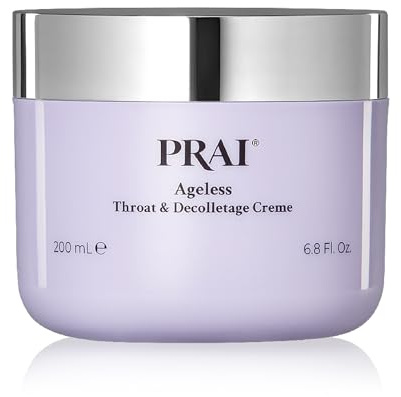PRAI Ageless Throat & Decolletage Creme 200ml - Anti-Ageing, Collagen Boosting Skincare Cream - Tightens & Firms Skin, Reduces Wrinkles - Luxury Neck Moisturiser With Hyaluronic Acid - 7 Day Results