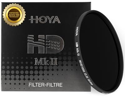HOYA 82mm ND Filter HD Mk II IRND1000 – 10-Stop Light Reduction Neutral Density Filter with Black Aluminum Slim Frame, ACCU-ND Infrared Blocking, Water & Oil Repellent Multi-Coated Optical Glass
