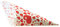 Spitztüten aus Papier Motiv: Rote Herzen PGV Länge ca. 23 cm für ca. 250 g Inhalt (100 Stück)