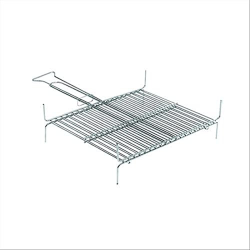 La zappa Grille pour barbecue, grille en acier à barres avec pieds de haute qualité, fabriquée en Italie (40 x 45 cm)