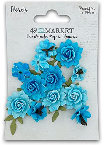 49 and Market 687053 Florets Papierblumen – Pazifik, Papier, pacific, 12