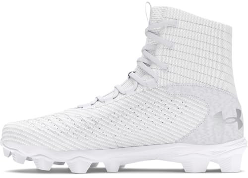 Under Armour Highlight Franchise RM 2.0 para Hombre, (100) Blanco/Blanco/Plateado Metálico, 6.5