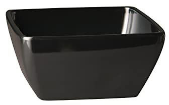APS 79005 Schale Friendly Bowl, schwarz, hergestellt auf gebrauchtem Plastik, 100% umweltschonend, 19,0 x 19,0 x 9,0 cm