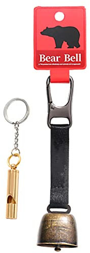 Campana dell'orso con Fischio Di Sopravvivenza Bear Bells Campanellino Anti Orso Campana per Cane Protezioni Orsi Attrezzature Di Sicurezza E Sopravvivenza per Campeggio Escursionismo Arrampicata