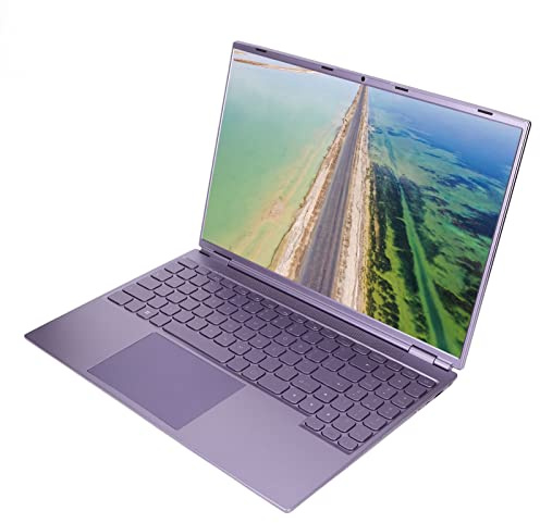Hosit Laptop di Grandi Dimensioni, Display IPS Fotocamera Frontale per Laptop da 16 Pollici Viola 12 GB di RAM per lo Studio (12GB+64GB Spina UE)