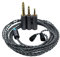 Janjunsi Kopfhörer Upgrade Audio Kabel Ersatzkabel Kompatibel mit Sennheiser IE8/IE8i/IE80-3 in 1 Stecker mit 2.5mm/3.5mm/4.4mm Stecker
