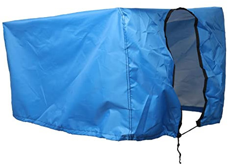 Wagon Cart Cover Drawstring Garden Cart Cover for Folding Trolley Cart (Blue)