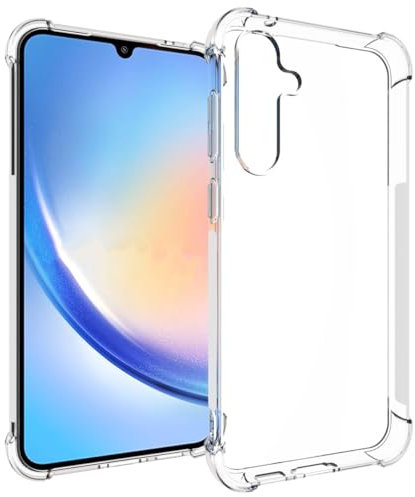 ACCEZZ kompatibel mit Samsung Galaxy S23 FE Hülle – Clear Backcover Silikon Case – Softcase Handyhülle in Transparent/Durchsichtig [Dünn, Anti-Rutsch]