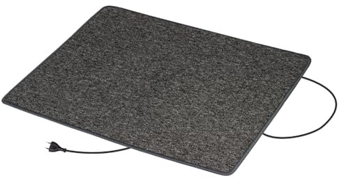 Pro Car Infrarot Fußwärmer Heizteppich, Made in Germany, Teppichheizung Heizmatte 80x90cm, 95 Watt, 230V, Anthrazit
