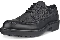 ECCO Men's Olso Brogue Oxford, Black/Black, 11-11.5