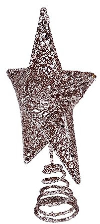 Amosfun Weihnachtsschmuck 1Stk weihnachtsbaumspitze stern Urlaub Baumstern LED-Dekor czubek NA choinke christmas tree topper Ornament Weihnachtsdekorationen Weihnachtsbaumdekoration hohl