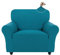 Easy-Going Stretch Sesselbezug, Rutschfester Sofa Überzug für Hund Katze, Waschbarer Fleece Couch Überzug Bezug, Küchensofa Couch Cover, 1 Stück Sesselhusse Sesselschoner mit Armlehnen, Pfauenblau