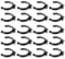 EIHI 20 Piezas Fijación para Rodapié, Ganchos para Rodapié de Cocina, Gancho para Rodapié de Cocina, Clips y Soportes para Rodapié de Cocina