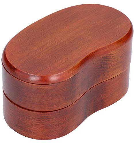 Boîte à PORTABLE en Bois de Japonais, Boîte à Déjeuner DOUBLE Couche pour RESTAURANT à Domicile