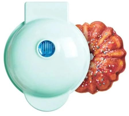 Greethga Máquina Doméstica para Hacer Gofres, Pastel de Calabaza, Máquina de Desayuno para Niños, Mini Máquina para Hornear, Mini Máquina con Enchufe Europeo
