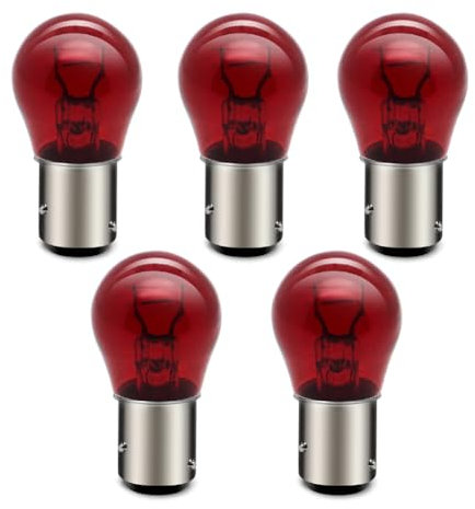 SOFOC BAW15D PR21W Bremslichter Blinker Lampen für Auto/Motorrad S25 12V 21W Rot Fern- / Abblendlicht Design 5Pcs