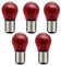 SOFOC BAW15D PR21W Bremslichter Blinker Lampen für Auto/Motorrad S25 12V 21W Rot Fern- / Abblendlicht Design 5Pcs