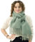 Xifrika langer Damenschal mit Fransen in Dunkelbraun – weiches, warmes und elegantes Tuch, Schalgröße 200x64 cm. Warm und ideal für den Winter