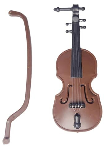 Miniatur-Geigenmodell, Geigenmodell-Figur,Vintage Violine Figur Desktop Dekoration Winzige Violine | Miniatur-Geige mit Ständer, Miniatur-Musikinstrument für Bar, Musikarbeit