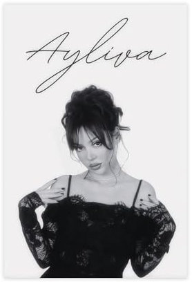 bacrhjlb Ayliva Poster, Deutschrap Poster, Leinwandposter, Schlafzimmer, Dekoration, Landschaft, Büro, Raumdekoration, Geschenk, 20 x 30 cm