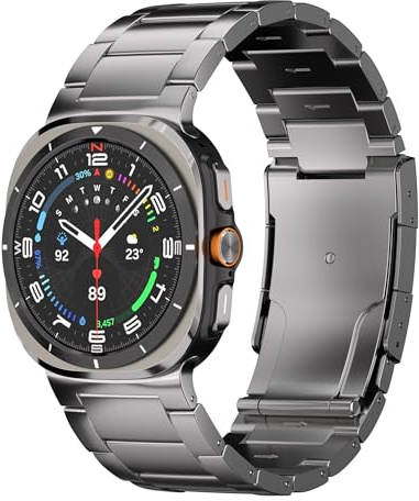 Titan-Armband, kompatibel mit Samsung Galaxy Watch Ultra, 47 mm, Grau