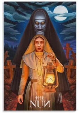 ZCHLATGDE The-Nun-II Movie Poster Dekorative Malerei Leinwand Wandkunst Wohnzimmer Poster Schlafzimmer Malerei,Wandkunst Bilddruck Moderne Familienzimmer Dekor 08x12inch(20x30cm)