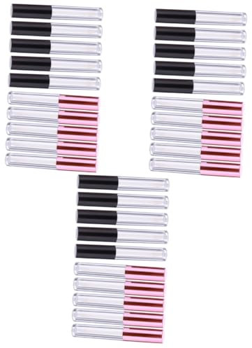 Healeved 30piezas Tubos Vacíos De Gloss Labial De Contenedores De Maquillaje Impermeables y Perfectos Para y