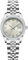SHENGKE Women's Crystal akzentuiert mit soliden Legierung Stahlband Uhr Elegantes Kleid Quarz Kalender Uhren für Frauen (Silber&Hellgrün Beige)