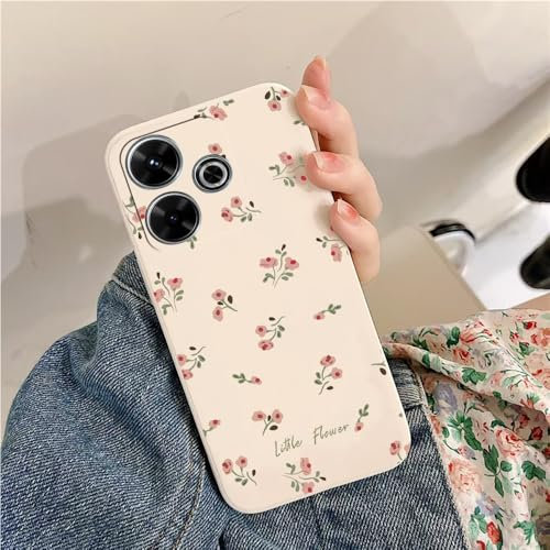 Kompatibel mit Xiaomi Redmi 13 4G/Poco M6 4G Aromatische Kleine Blumen TPU Silikon Handy-Hülle