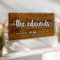 Panneau en Bois Personnalisé, Plaque en Bois Massif Faite à la Main, Cadeau de Pendaison de Crémaillère pour la Maison, le Jardin, le mur Décoratif, le Salon, les Panneaux de Mariage (Brown)