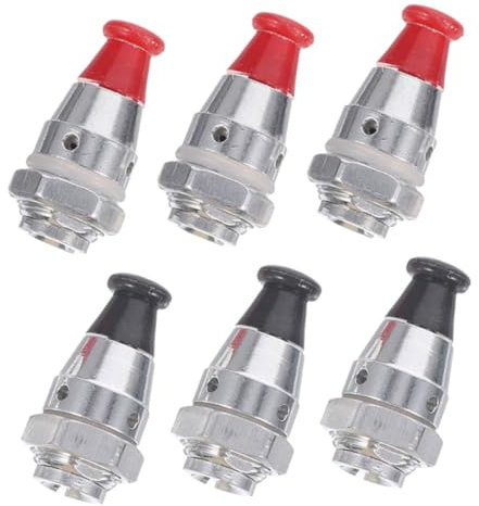 DINHEAROM 6pcs Complete Pressure Cooker Parts Kit Aluminum Safety Valve Alarm Valve for Pressure Cookers